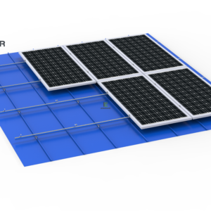 The Tin Roof H-Shaped Rail Solar PV System is a specialized mounting solution designed for solar panel installation on tin roofs. Its primary purpose is to provide a secure and efficient framework for attaching solar panels while preserving the integrity of the tin roofing.